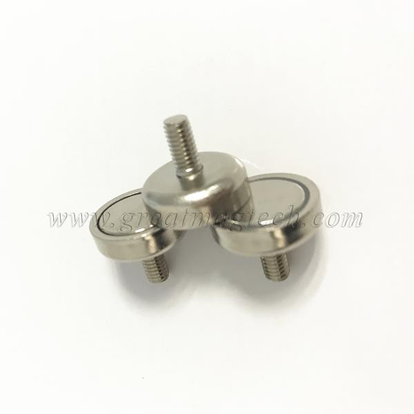 External Thread Neodymium Pot Magnets Mounting Magnet 